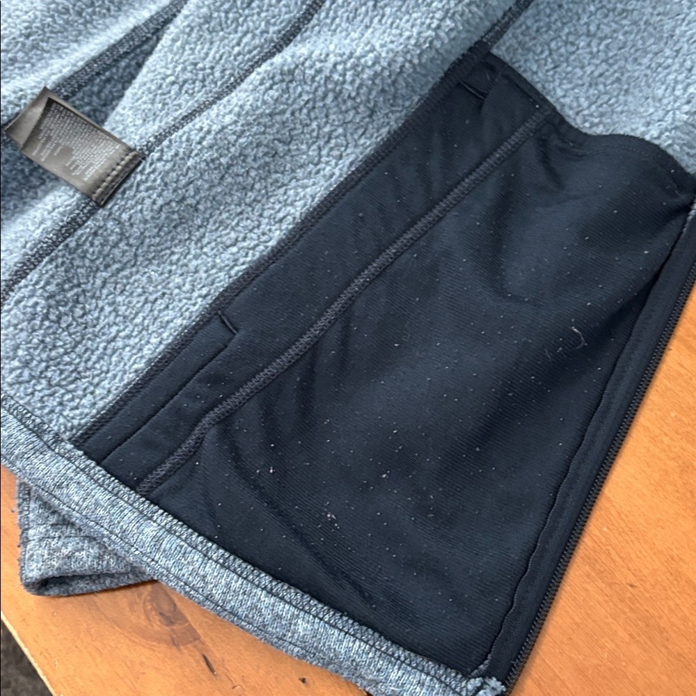 The North Face Women's Heather Gray Blue Full Zip Sweater Size Large - Picture 13 of 15